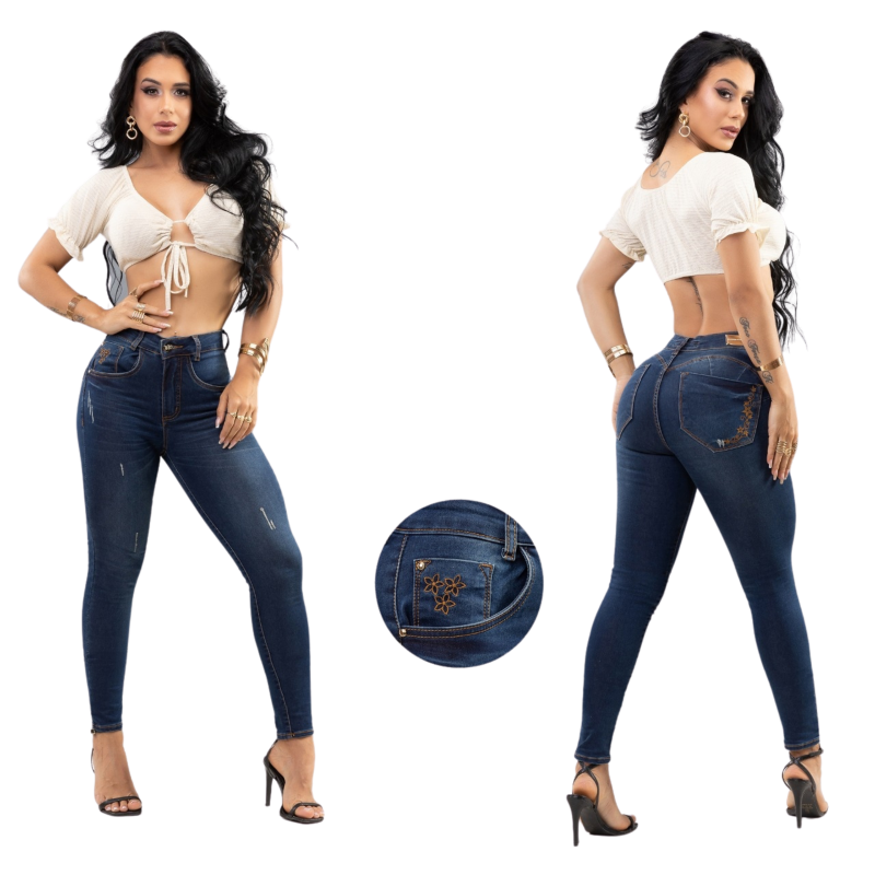 imagem Calça Feminina Skinny - Azul