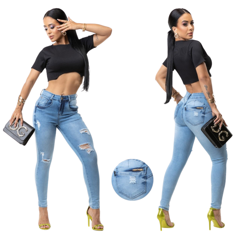 imagem Calça Feminina Skinny - Destroide