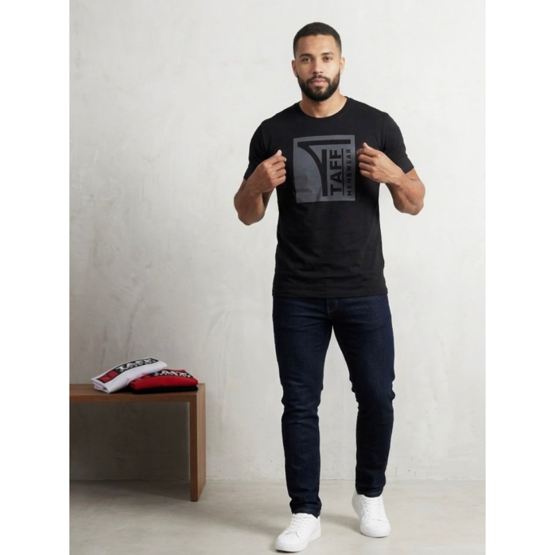 imagem  Camiseta Gola O Estampada Silk Emborrachado – Textura e Estilo.  