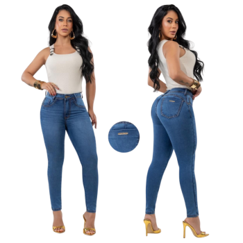 imagem  Calça Jeans Skinny Feminina Premium com Elastano – Modelagem Perfeita  