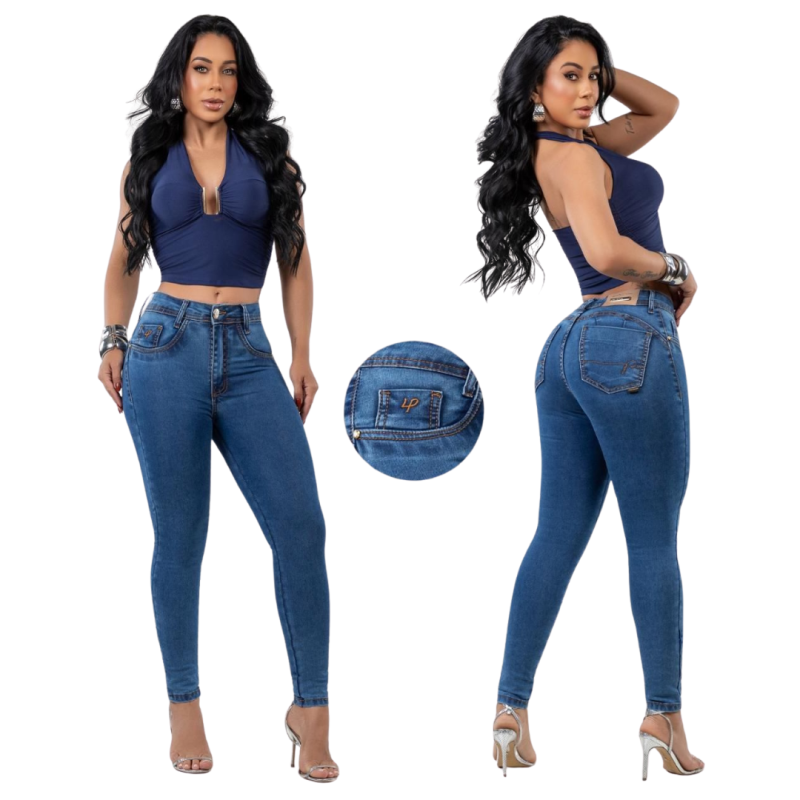 imagem  Calça Jeans Skinny Feminina Premium com Elastano – Modelagem Perfeita   