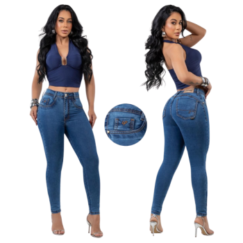 imagem  Calça Jeans Skinny Feminina Premium com Elastano – Modelagem Perfeita   