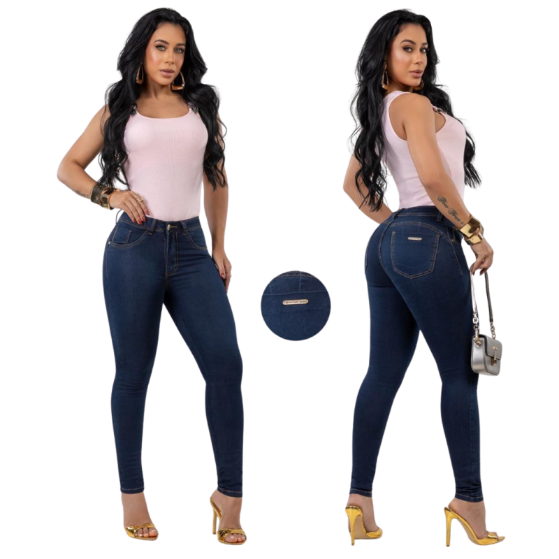 imagem  Calça Jeans Skinny Feminina Premium com Elastano – Modelagem Perfeita   