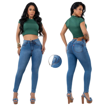 imagem  Calça Jeans Skinny Feminina Premium com Elastano – Modelagem Perfeita   