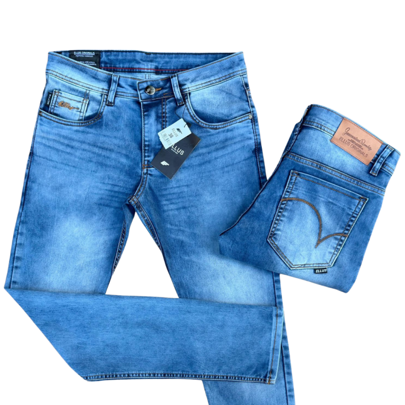 imagem Calça Jeans Masculina Premium com Elastano – Modelagem Moderna e Conforto