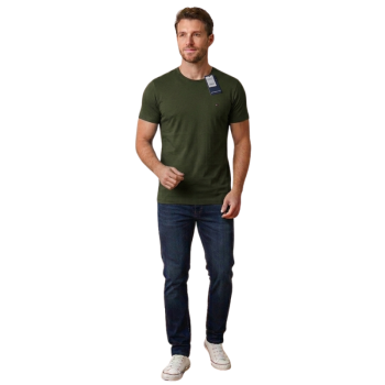 imagem  Camiseta Masculina Gola O Premium – Malha Fio 30.1 Menegotti       