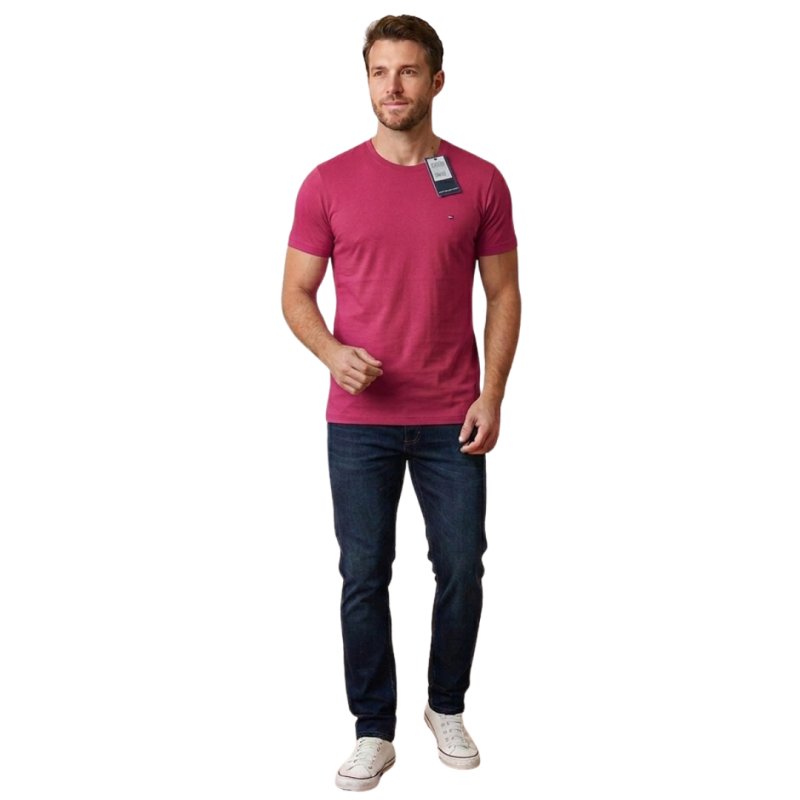 imagem  Camiseta Masculina Gola O Premium – Malha Fio 30.1 Menegotti        