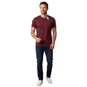 imagem  Camiseta Masculina Gola O Premium – Malha Fio 30.1 Menegotti            