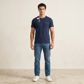 imagem  Camiseta Masculina Gola O Premium – Malha Fio 30.1 Menegotti                         