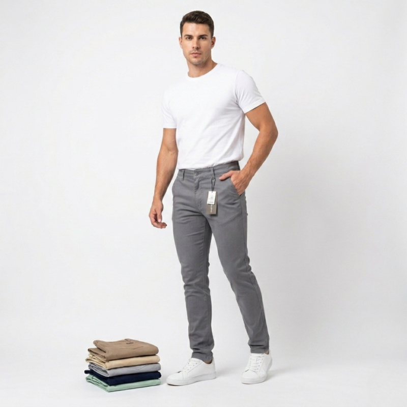 imagem Calça Masculina Sport Fino - Linha Premium Acetinada      