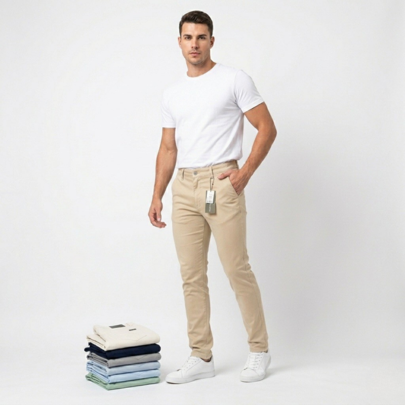 imagem Calça Masculina Sport Fino - Linha Premium Acetinada         