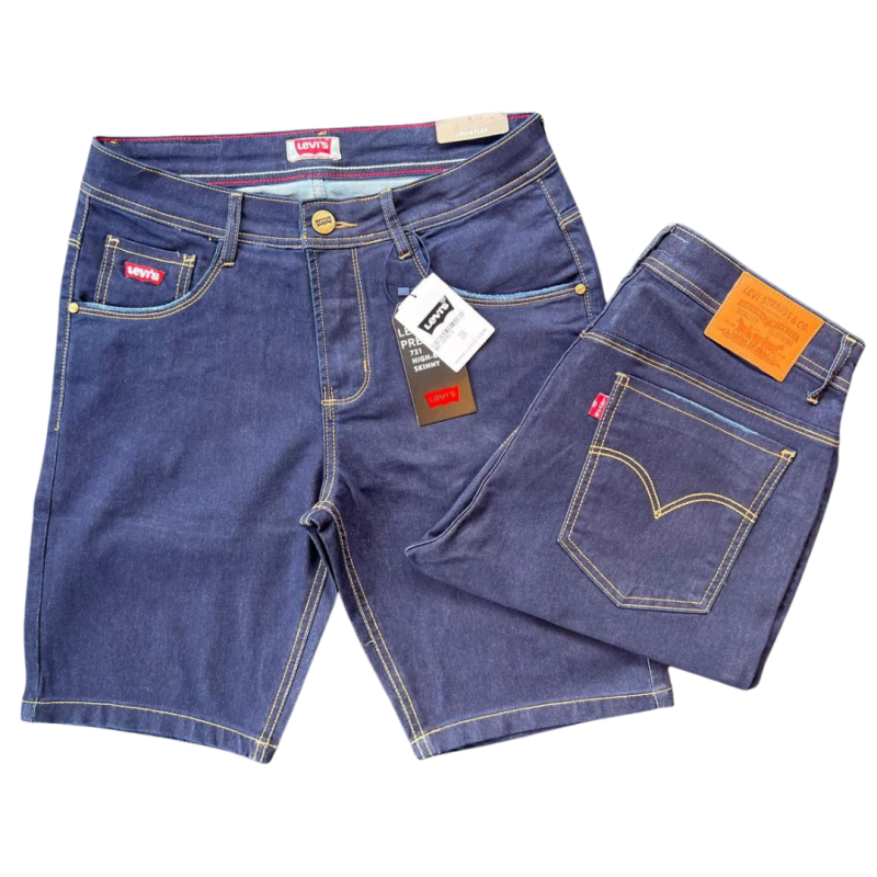 imagem  Bermuda Jeans Masculina Premium - Tecido Missi com Elastano  