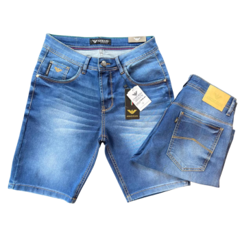 imagem  Bermuda Jeans Masculina Premium - Tecido Missi com Elastano   