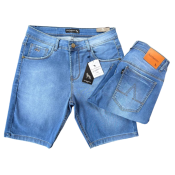 imagem  Bermuda Jeans Masculina Premium - Tecido Missi com Elastano   