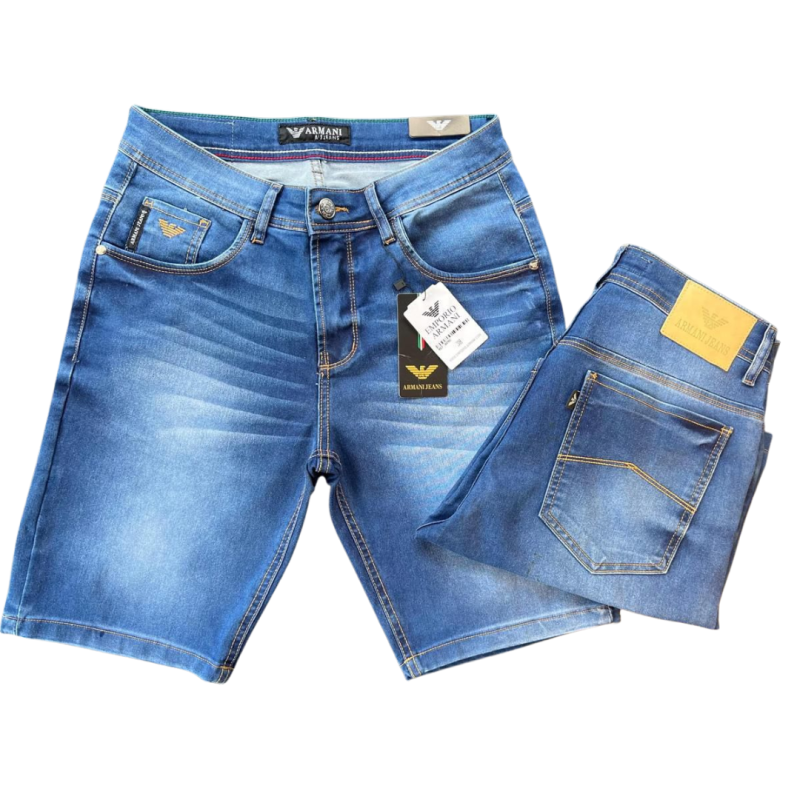 imagem  Bermuda Jeans Masculina Premium - Tecido Missi com Elastano   